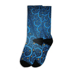 Christmas and Hanukkah Holiday Colorful CoolMax Crew Socks for Men &