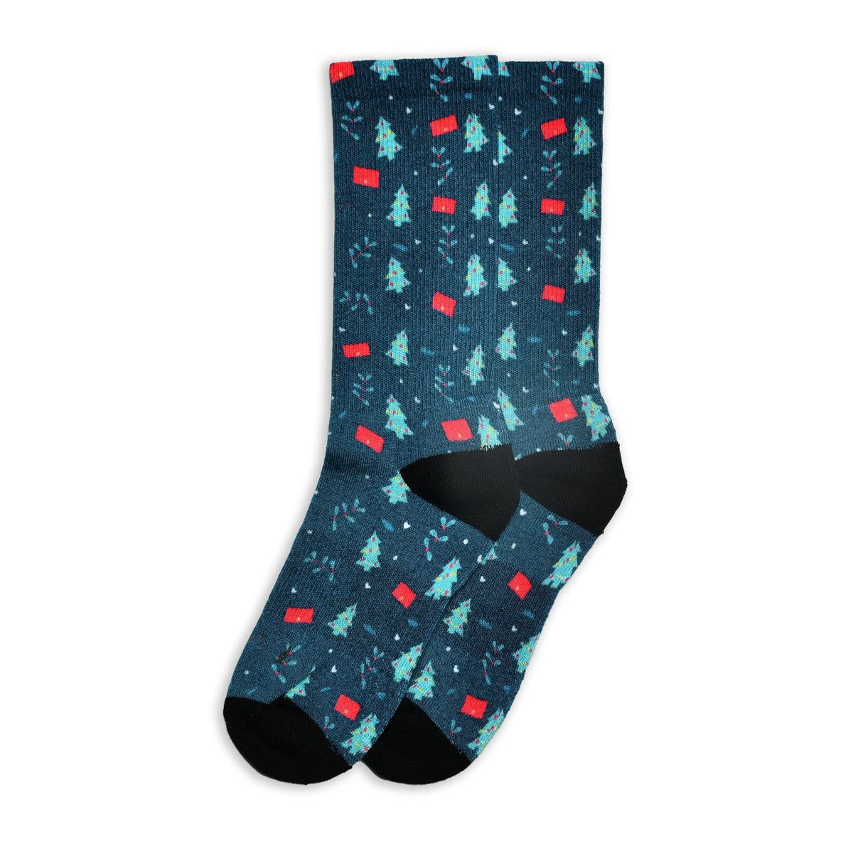 Christmas and Hanukkah Holiday Colorful CoolMax Crew Socks for Men &