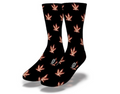 Flaming Cannabis Socks
