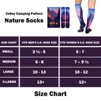 Men & Women's CoolMax Knee-High Socks, Nature Inspired Collection for