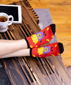 Tipi Toe Women's 20 Pairs Colorful Patterned Fast Food Veggies Socks