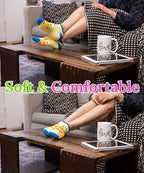 Tipi Toe Women's 20 Pairs Colorful Patterned Low Cut/No Show Socks