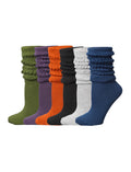 Tipi Toe 6 pack Women's Slouch Socks Knee High Boot Eclectic Elegance