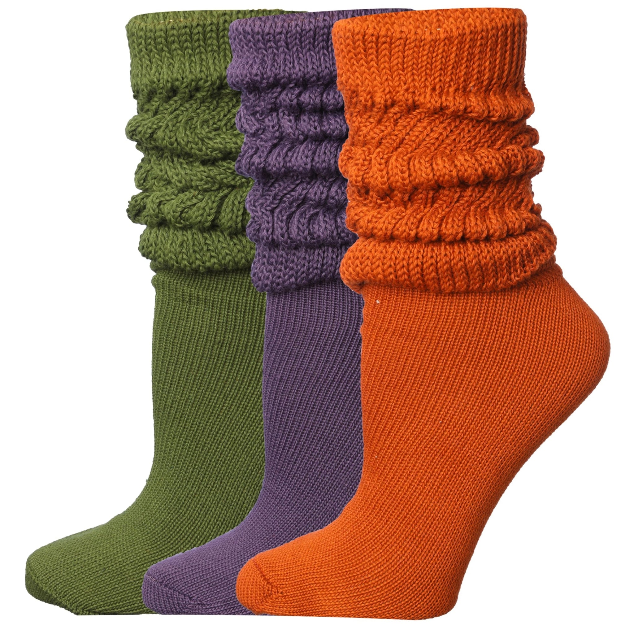 Tipi Toe 3 pack Women's Slouch Socks Knee High Boot Energetic