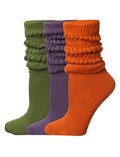Tipi Toe 3 pack Women's Slouch Socks Knee High Boot Energetic