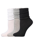 Tipi Toe 3 pack Women's Slouch Socks Knee High Boot Timeless Neutrals