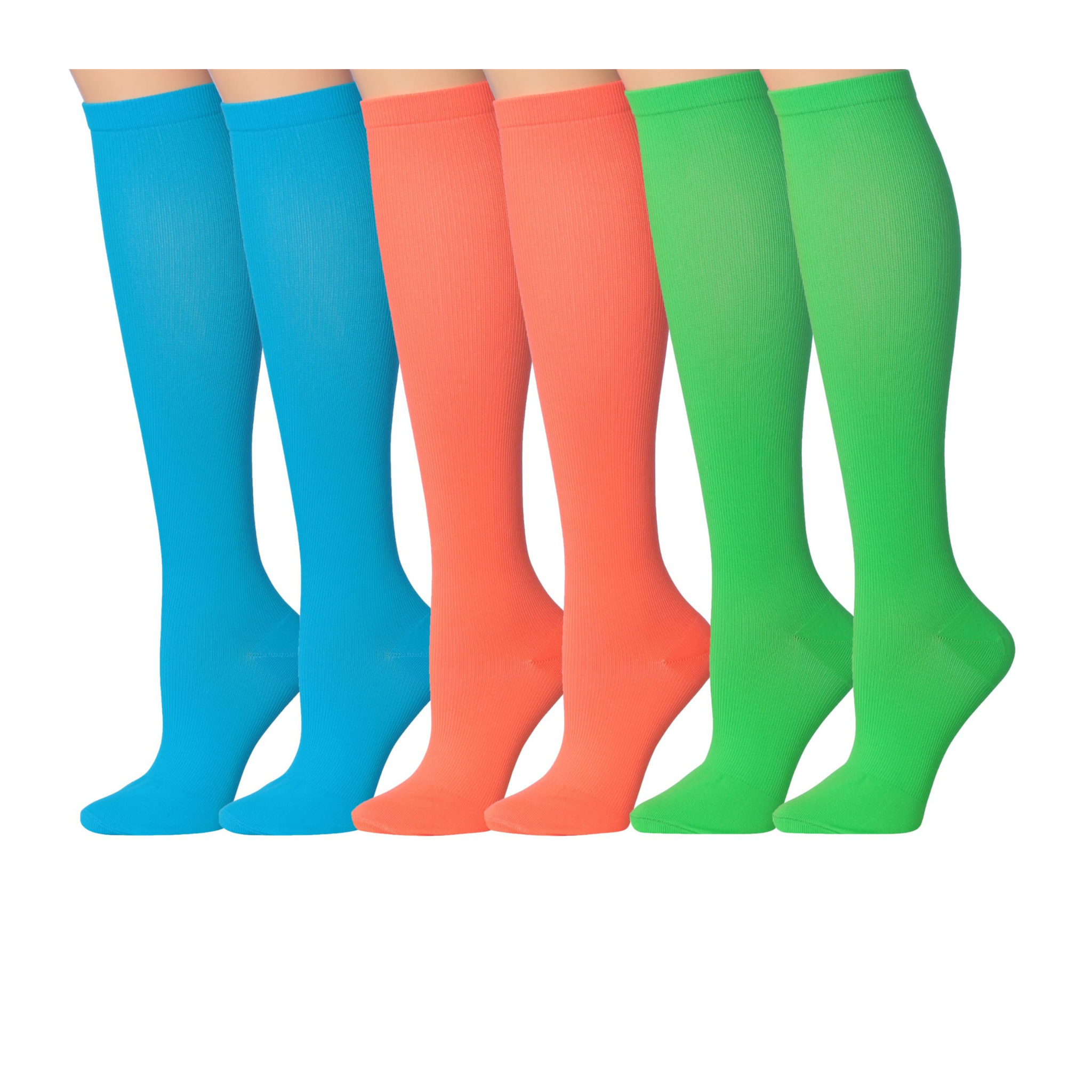 Tipi Toe 3-Pairs Compression Socks for Men & Women Colorful Essentials