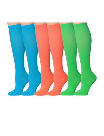 Tipi Toe 3-Pairs Compression Socks for Men & Women Colorful Essentials