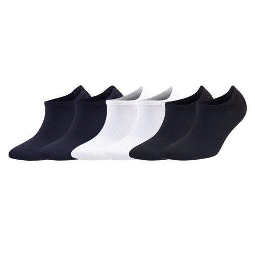 6 Pairs Men's Bamboo No Show Sneaker Socks Ultra Soft Moisture-Wicking