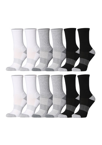 Tipi Toe 12 Pair Cushioned Running Socks for Women - Performance for