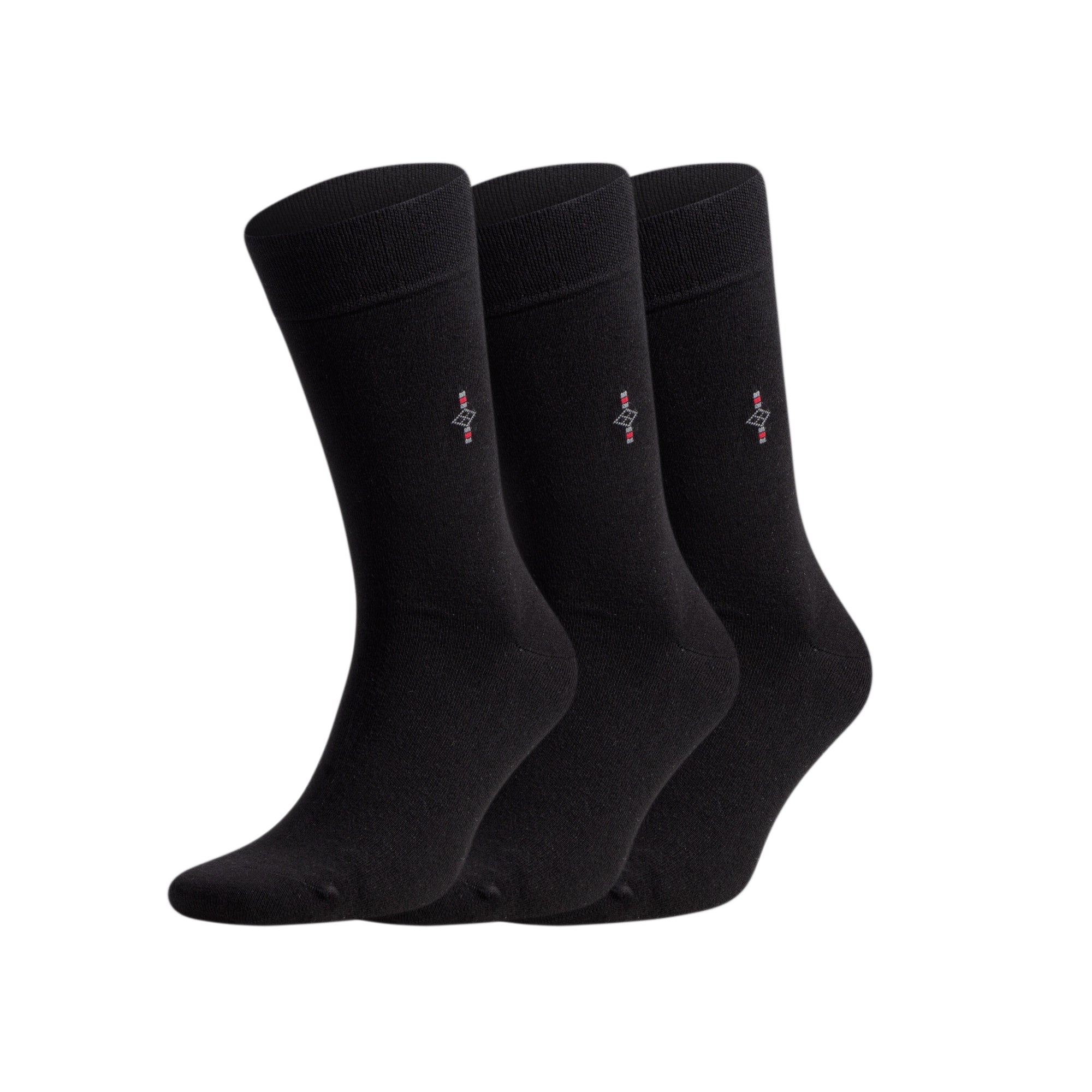 Men's Bamboo Dress Socks with Reinforced Seamless Toe, Crew Length,