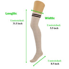 3 Pairs Over Knee Thigh High Socks for Women US Size 5-10 Warm Boot