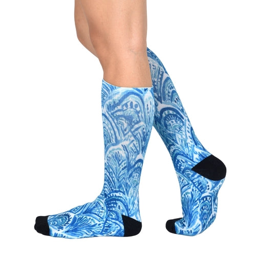 Men & Women's CoolMax Knee-High Socks, Nature Inspired Collection for