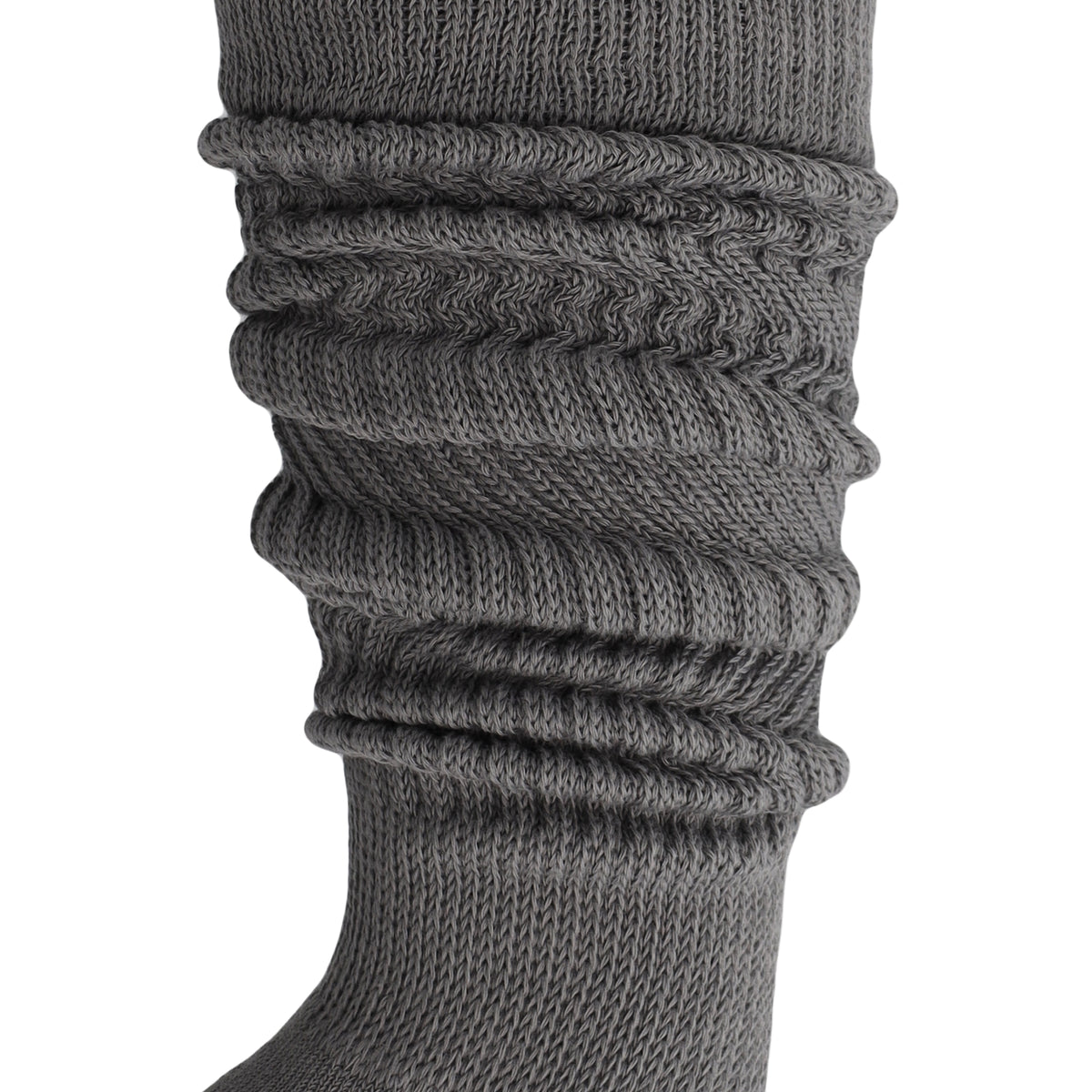 Gray Slouch Socks for Women Knee High Socks Shoe Size 5 to 10.