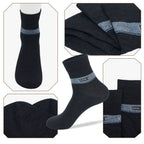 Horizontal stripes trendy black socks solid color sports breathable