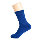 Royal Blue Crew Socks for Women Premium Cotton 3 Pairs
