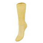 Yellow Kids Slouch Socks Knee High 1 Pair Scrunch Socks 3-15 Years Old