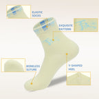 Women's autumn and winter grass edge medium tube socks