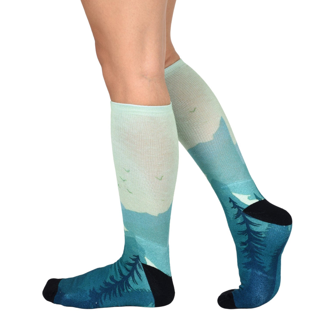 Men & Women's CoolMax Knee-High Socks, Nature Inspired Collection for