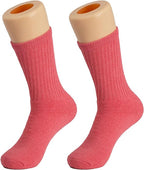 3 Pairs Cotton Crew Socks for Women Athletic Sport Socks