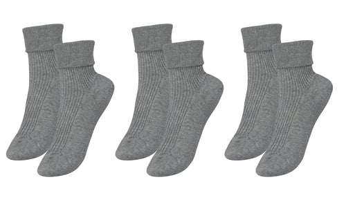 tittimitti®100% Organic Combed Cotton Luxury Women's Socks 3-Pack.