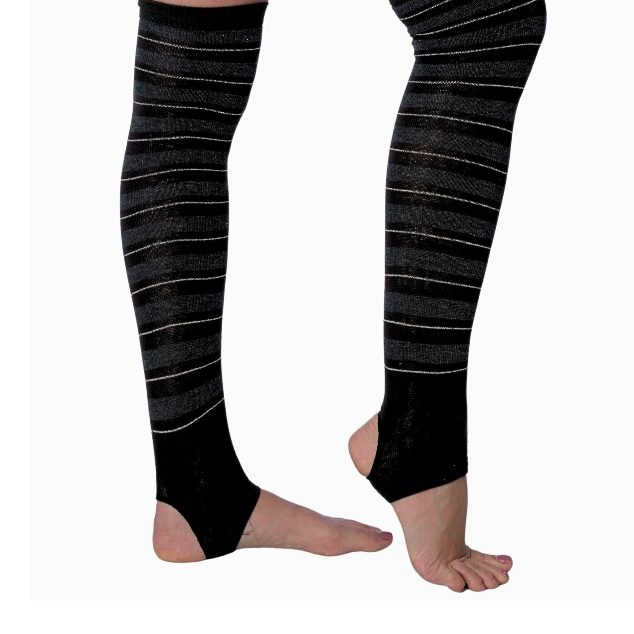 Tipi Toe Women Stirrup Socks - Lightweight Girl's Toeless Socks Over