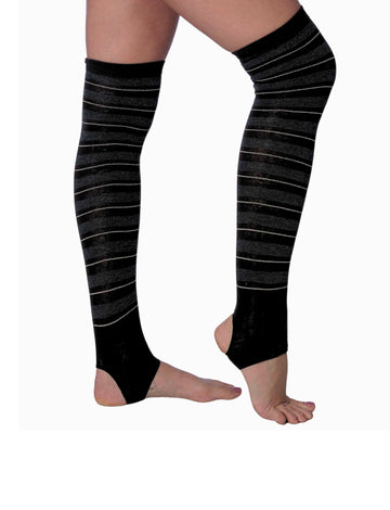 Tipi Toe Women Stirrup Socks - Lightweight Girl's Toeless Socks Over