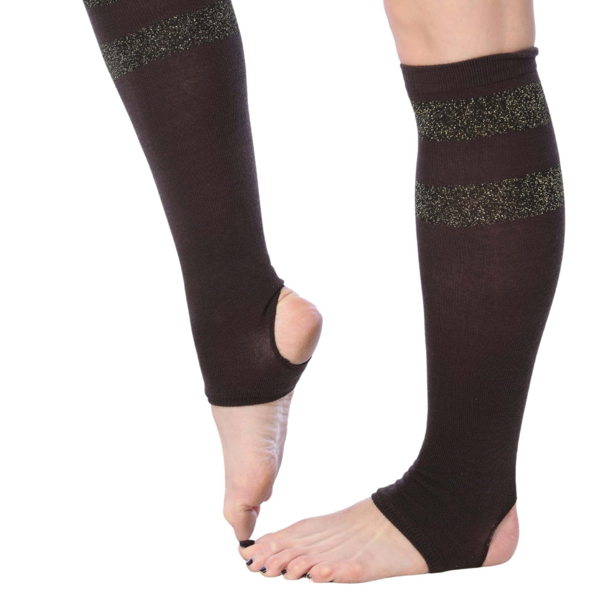 Tipi Toe Women Stirrup Socks - Lightweight Girl's Toeless Socks Knee