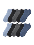 Tipi Toe Big Kids Boys 10 Pairs Classy Lightweight Novelty Black Denim