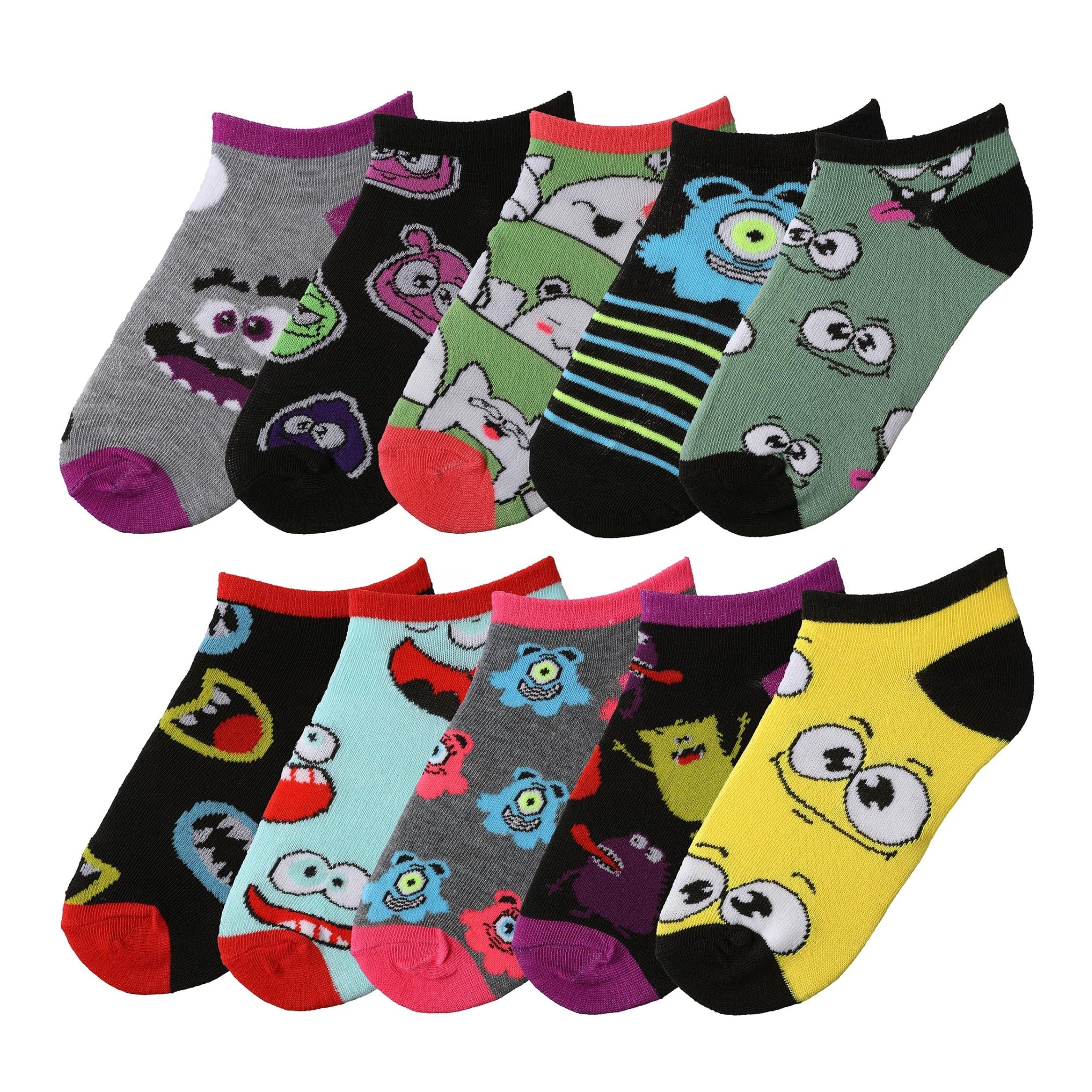 Tipi Toe Kids Boys 10 Pairs Classy Lightweight Novelty Whimsical