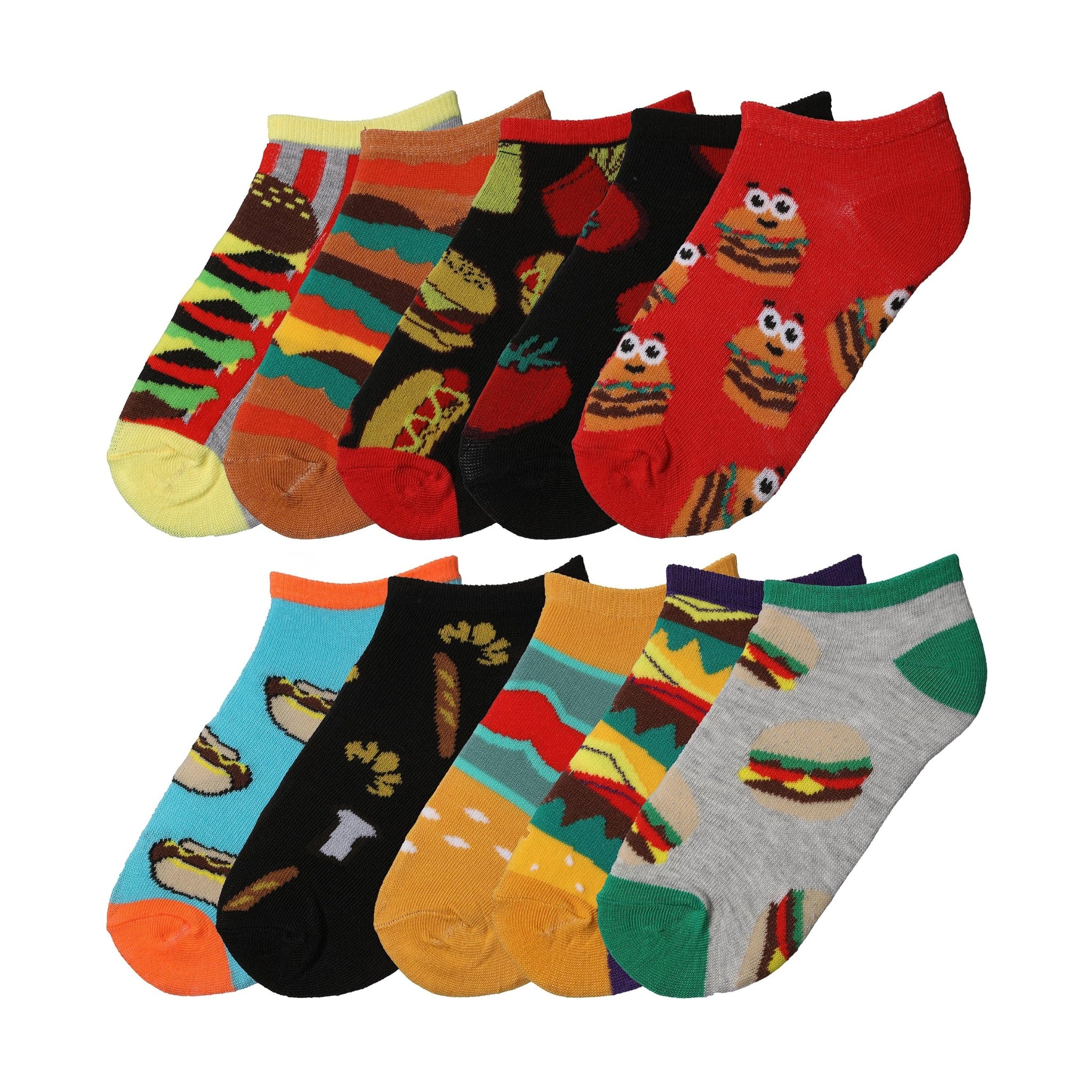 Tipi Toe Kids Boys 10 Pairs Classy Lightweight Novelty Ocean Delight