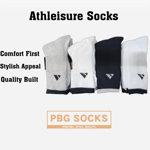 High-Performance Men's Crew socks Athleisure Comfort (9-11, 10-13)