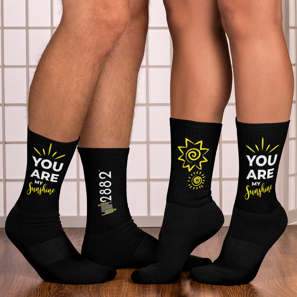 2882Sport™  You Are My Sunshine Ribbed Crew Socks