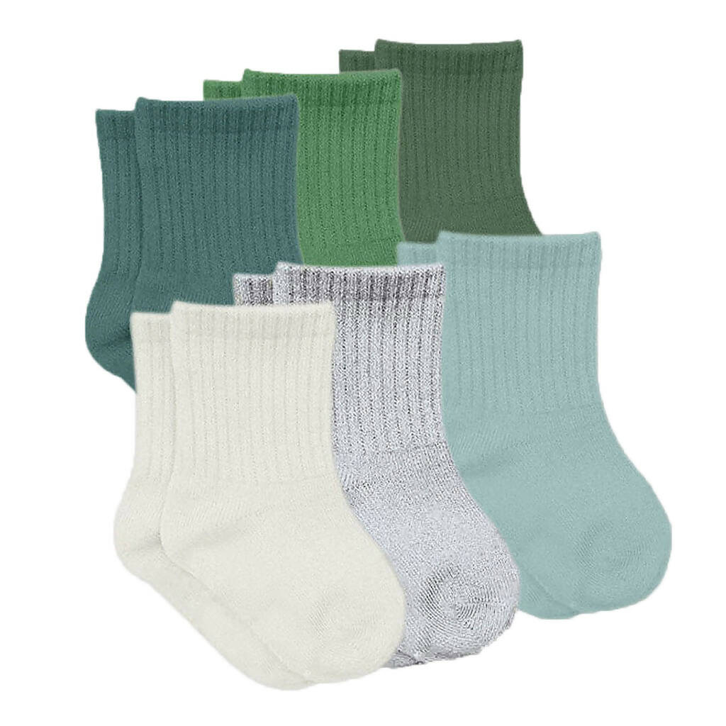 Newborn Girl's Cotton Ankle-Hi Socks