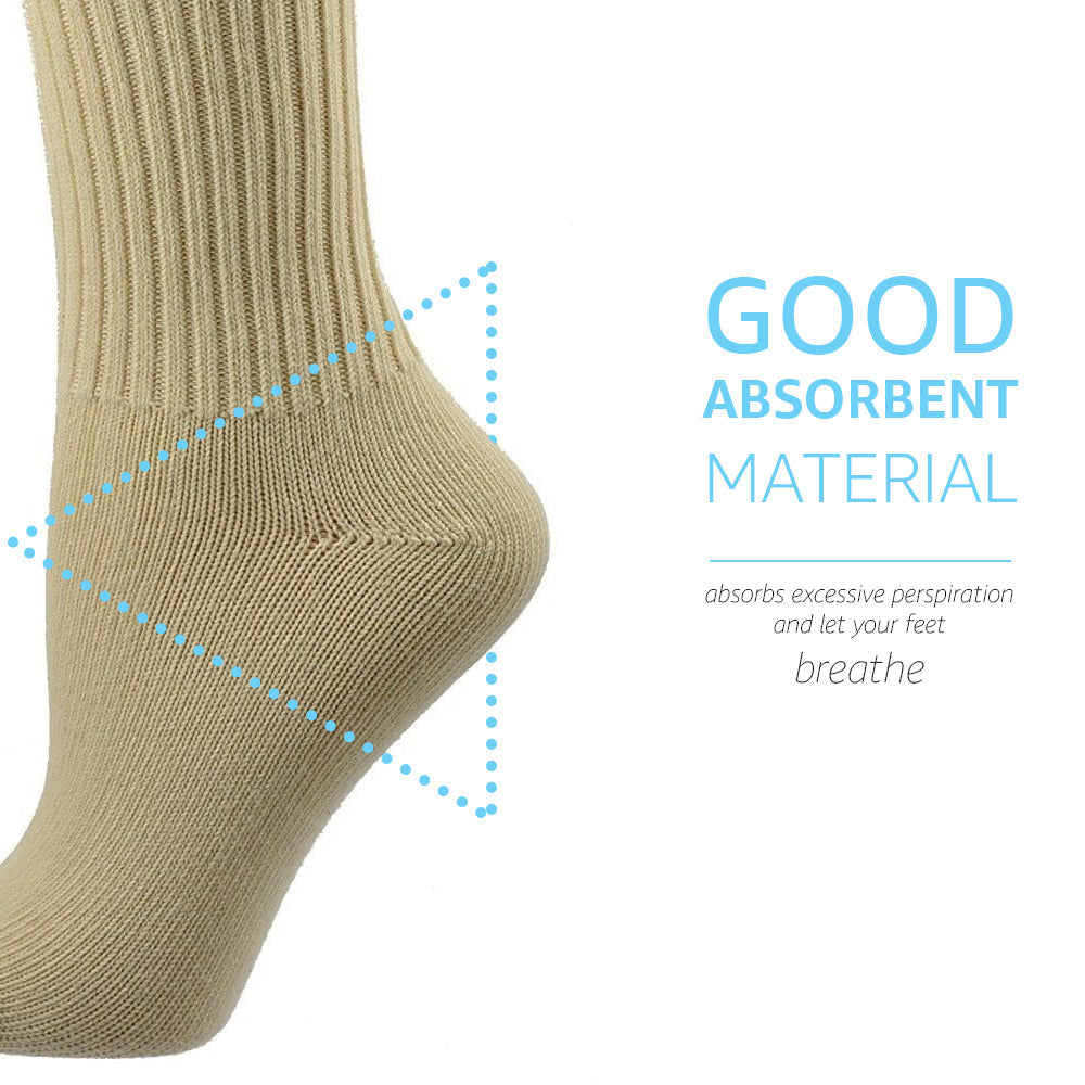 Women's Organic Cotton Crew Socks - in Smaller Sizes for Kids' School