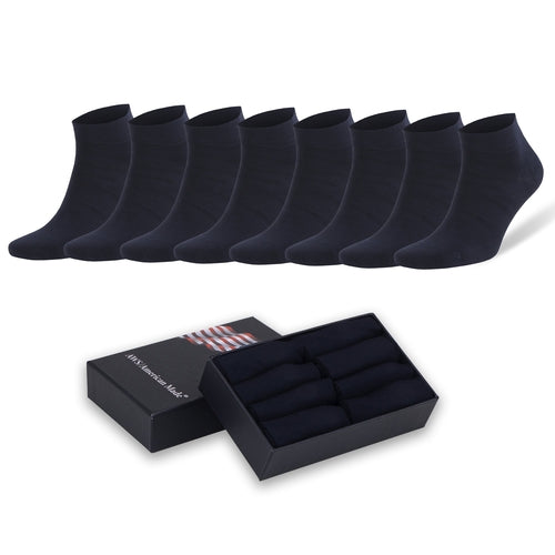 Men's Bamboo Low Cut Ankle Socks Odor Free Breathable 8 Pairs with