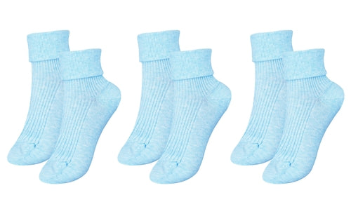 tittimitti®100% Organic Combed Cotton Luxury Women's Socks 3-Pack.