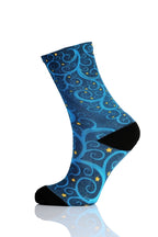 Christmas and Hanukkah Holiday Colorful CoolMax Crew Socks for Men &