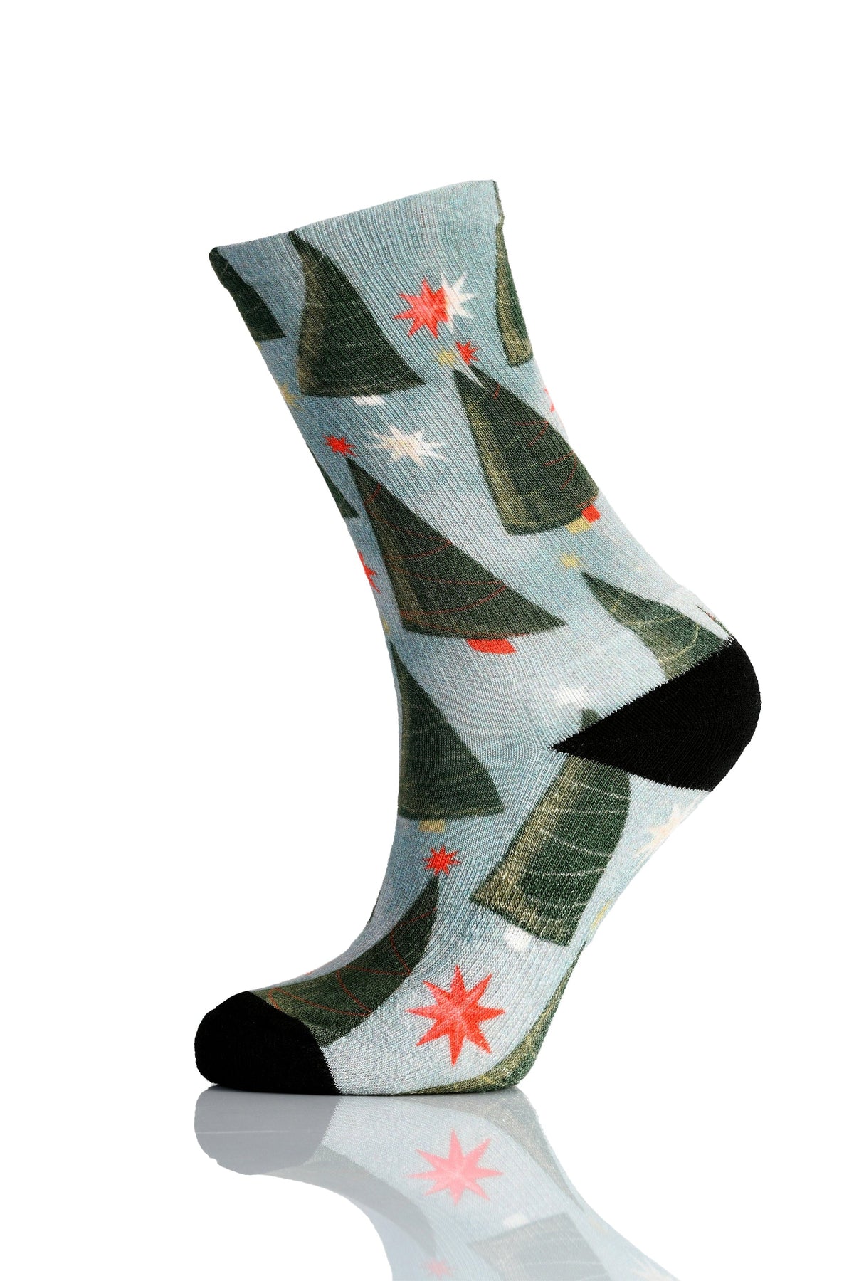 Christmas and Hanukkah Holiday Colorful CoolMax Crew Socks for Men &