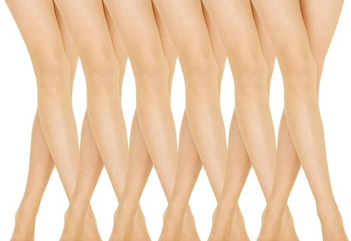 6 Pairs Women's Ultra Sheer Pantyhose 20 Denier Silky Tights Size M-L