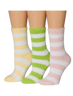 Women's 3 Pairs Cozy Microfiber Soft Anti-Skid Sunset Safari Colorful