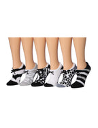 Women's 6 Pairs Cozy Microfiber Soft Anti-Skid Safari Monochrome