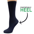 Women's Diabetic Arthritic Rayon and Bamboo Crew Socks 3-Pair Packs